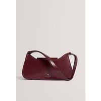 Ted Baker Leather Shoulder Bag Dark Red
