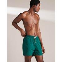 David Gandy Wellwear Pocketed Mid-Length Swim Shorts Green