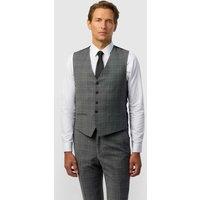 Ted Baker Tailored Fit Wool Blend Check Waistcoat Grey