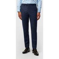 Ted Baker Tailored Fit Wool Rich Check Suit Trousers Navy