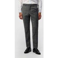 Ted Baker Tailored Fit Wool Blend Check Suit Trousers Grey