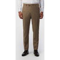 Ted Baker Tailored Fit Wool Rich Check Suit Trousers Beige