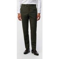 Ted Baker Tailored Fit Wool Rich Stretch Suit Trousers Green