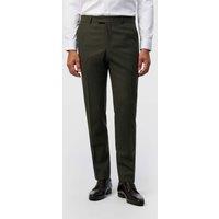 Ted Baker Tailored Fit Wool Rich Stretch Suit Trousers Green