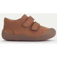 Start-Rite Leather Riptape Trainers (3 Small - 7 Small) Tan