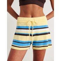Jag Pure Cotton High Waisted Shorts Yellow