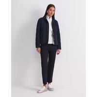 Sportscraft High Neck Zip Up Quilted Jacket Navy