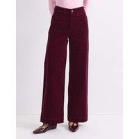 Sportscraft Cord Wide Leg Trousers Red