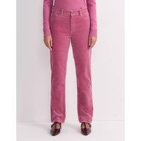 Sportscraft Cord High Waisted Straight Leg Jeans Pink