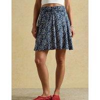 Joules Jersey Fruit Print Mini A-Line Skirt Navy Mix