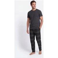 Lyle & Scott Cotton Rich Checked Loungewear Set Black
