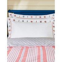 Joules 2 Pack Siesta to Fiesta Oxford Pillowcases White Mix