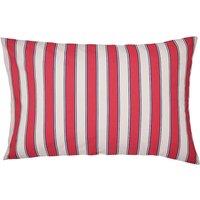 LAND & SHORE 2 Pack Pure Cotton Alec Striped Pillowcases Red Mix