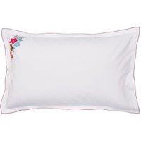 LAND & SHORE 2 Pack Fia Pure Cotton Pillowcases White Mix