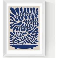 East End Prints One Hundred Leaved Plant VII Framed Art Print White