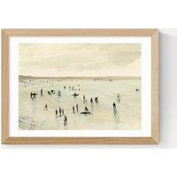 East End Prints Croyde Framed Art Print Natural