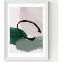 East End Prints Abstract Minimalist Rectangle Framed Art White