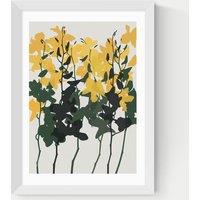 East End Prints Orchids 7 Framed Art Print White