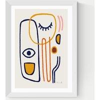 East End Prints Feel Good Framed Art White