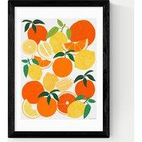 East End Prints Orange and Lemon Harvest Framed Art Black