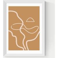 East End Prints The Line Framed Art White