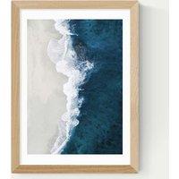 East End Prints Ocean Aerial Framed Art Print Natural