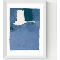 East End Prints The Swan ll Framed Art Print White