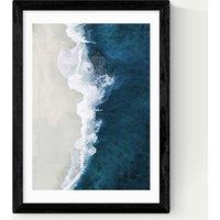 East End Prints Ocean Aerial Framed Art Print Black