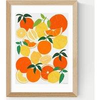 East End Prints Orange and Lemon Harvest Framed Art Natural