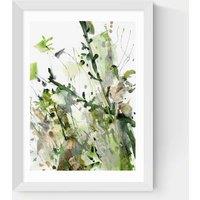 East End Prints Nature's Way Floral Framed Art White
