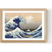 East End Prints The Great Wave Off Kanagawa Framed Art Print Natural
