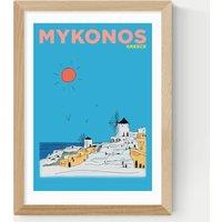 East End Prints Mykonos Greece Framed Art Natural