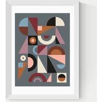 East End Prints Graphic IX Framed Art Print White