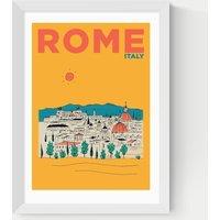 East End Prints Rome Framed Art White