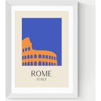 East End Prints Rome by Inoui Framed Art Print White