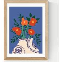 East End Prints Poppy Framed Art Print Natural
