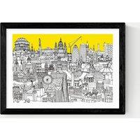 East End Prints London Jungle Framed Art Black