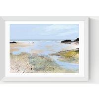 East End Prints Sea View Framed Art Print White
