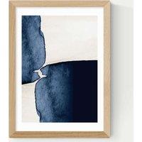 East End Prints Watercolour Abstract Rectangle Framed Art Natural