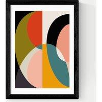 East End Prints Mid Century DIN XI Framed Art Print Black
