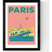 East End Prints Paris France Framed Art Black