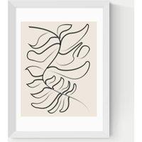 East End Prints Sprung Framed Art Print White