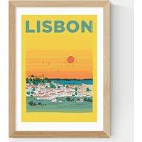 East End Prints Lisbon Framed Art Print Natural