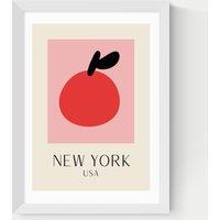 East End Prints New York Framed Art Print White
