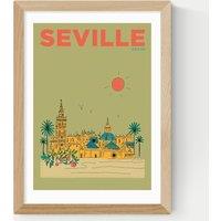 East End Prints Seville Framed Art Print Natural