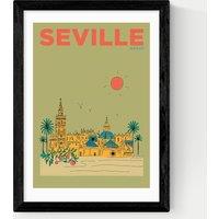 East End Prints Seville Framed Art Print Black