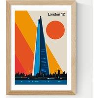 East End Prints London 12 Framed Art Print Natural