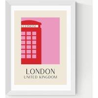 East End Prints London Framed Art White