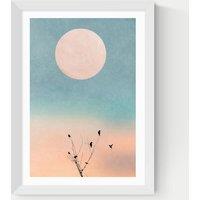 East End Prints Waking Up Warm Framed Art Print White