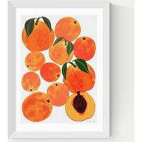 East End Prints Peach Harvest Framed Art Print White
